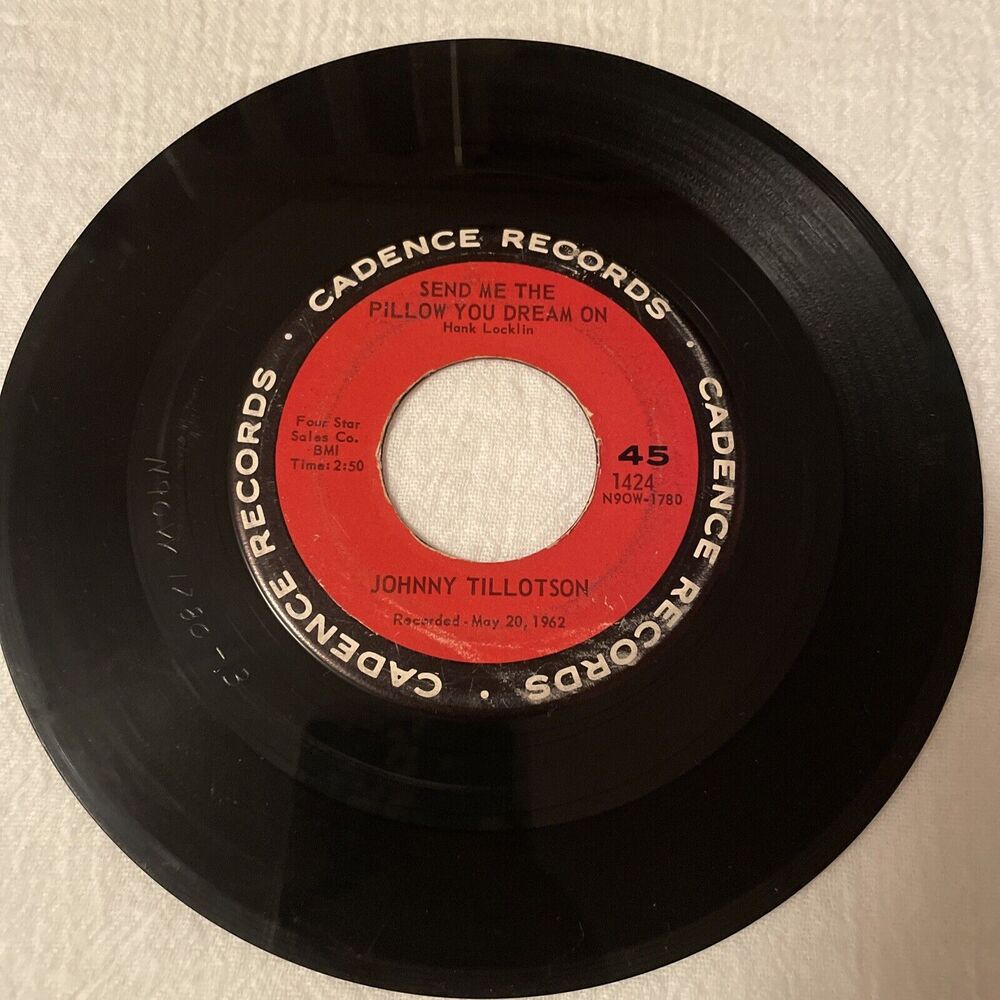 Johnny Tillotson Send Me The Pillow You Dream On/What’ll I Do 45RPM * 1962
